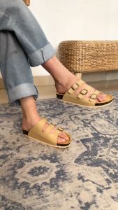 ALFA Sandal Wanita Kasual - VEV19 Sandal Slip On Gesper Simple