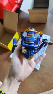 รอกตกปลา ด้ามจับโลหะ รอกหมุน 5.2: 1 12BB ความเร็วสูง ลูกปืน สำหรับเบ็ดตกปลารอกสปินนิ่ง อุปกรณ์ตกปลา FH2000-4000