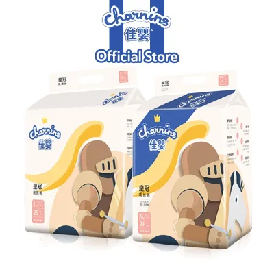 CHARNINS Diapers CROWN Series Pull Up Pants and Tape
