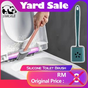 Yard Sale - Toilet Crevice Brush Nordic Style Toilet Cleaning No Dead Angle Cleaning Tool/Berus Tandas 硅胶马桶刷壁挂式
