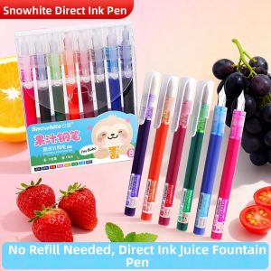 XIEJIAN | Student Practice Straight Liquid Fountain Pen F Nib Fast Drying Non-Blotting