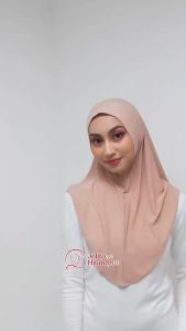 Jilbab Instan Kerudung Hijab Bergo Sport Non Ped Size L - Warna Lengkap