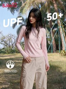 BALENO | Quick-drying Pink Sporty T-shirt Long-sleeve Close-fitting
