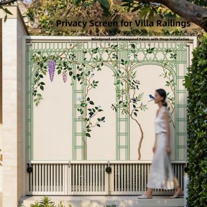 Privacy Shade Sunscreen Outdoor Waterproof Decorative Curtain