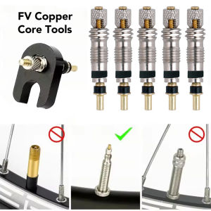 2/6/12Pcs Bicycle Removable Presta Valve Core Bike Replacement Brass Tubeless Core Remover Tool for Tubeless for Road MTB Bike