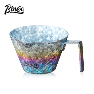 BINCOO Titanium Espresso Cup Coffee Extraction Cup Milk Jug Coffee Accessory 90ML