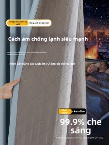 LEZHIHE | Soundproof Insulated Blackout Thick Curtains