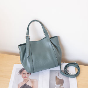 SIFULUN | Leather Tote Bag Womens Large Capacity Versatile Shoulder Crossbody Simple Style Work Appropriate