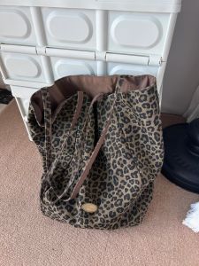 Casual Canvas Tiger Stripe Tote Bag Womens Commuter Style College Fashion Large Capacity Cloth Bag Autumn Winter New Arrival