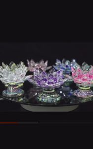 Tempat Lilin Tealight Tempat Lilin Kristal Kaki Lilin Tablet Kaca Tempat Lilin Sembahyang Tempat Lilin Refill Tempat