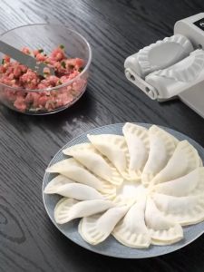 Fully Automatic Electric Dumpling Machine Dual Head Kitchen Household Dumpling Skin Machine Integrated Small Dumpling Machine