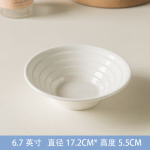 Bát Tròn Cỡ Lớn Màu Trắng Nguyên Chất Phong Cách Nhật Bản Bát Đựng Súp Bát Đựng Salad Bát Đựng Mì Bát Đựng Cơm Súp Bát Đựng Súp