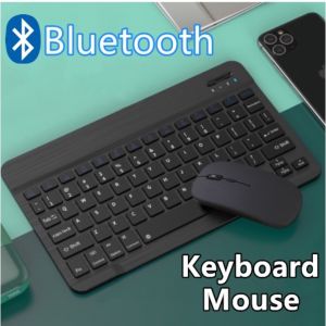 10 inch Universal Wireless Bluetooth Keyboard Universal Bluetooth Mouse For iPad Tablets Laptops & Smart Phones Light Weight Portable
