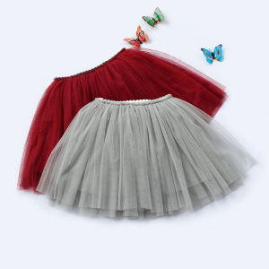 Váy Công Chúa Lưới Lông Tơ Cho Bé Gái Cao Cấp Giữa Váy Sợi Hóa Học Pha Trộn Phong Cách Đường Phố Polyester Thời Trang