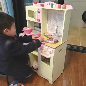 Wooden Pretend Kitchen Playset