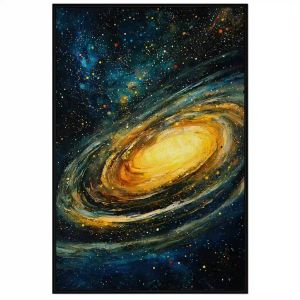 Tranh phong cảnh vũ trụ. Tranh treo tường dán tường sơn dầu canvas trang trí. CGI-1525