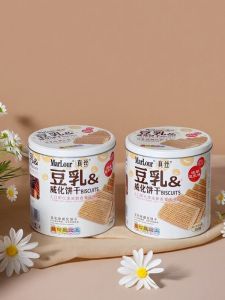 MarLour Silk Bean Milk Wafer Biscuits Office Snacks Bucket Pack 350g Popular Online Snack Chinese Manufactured Cookie