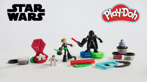Play-Doh Star Wars Squish & Slice Lightsabers 4" Action Figure Set