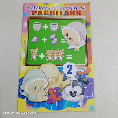Educational Learning Books for Pre-school Kinder kids 32pages - Learn to Write and count AlphabetCount Numbers Coloring tracing