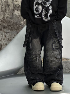 เท่ห์ สตรีทสไตล์ เด็กชาย กางเกงยีนส์ ลำลอง หลวม Fit Dancewear Kids กางเกงขายาว แฟชั่นเกาหลี กางเกงในขาสั้น ฤดูใบไม้ร่วง ฤดูใบไม้ผลิ ฤดูกาลทุกวัย