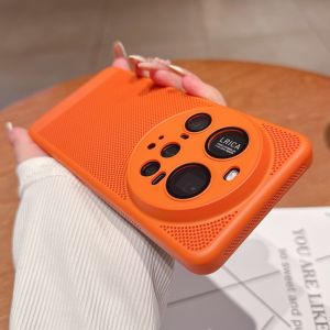 Luxury Ultra Thin Cooling Matte Heat Dissipation Grid Case For XiaoMi 15 14 13 Ultra RedMi K70 K60 50 Pro Mesh Breathable Cover