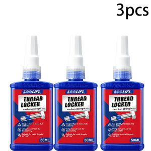 LOOLIFL | Loolifl Thread Locking Agent 243 Medium-High Strength Anaerobic Adhesive Screw Glue Metal Thread Sealant Anti-Loosening Anti-Vibration Oil-Resistant for Machinery and Automotive Bolt Nut Locking Adhesive Hardware Fastener Repair Strength Thre...