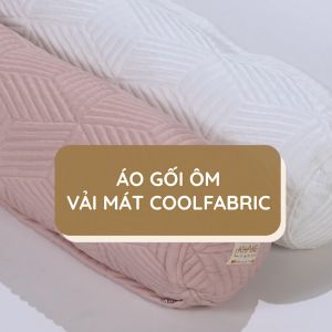 Áo Gối Ôm Vải Mát Cool Fabric Khang Home-Công Nghệ Vải Mát Tản Nhiệt Nhanh Mát Dịu Tức Thì An Toàn Cho Bé