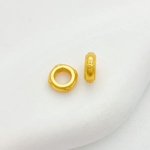 Vòng Tròn Kim Loại Thủ Công DIY S925 Bạc Cổ Điển Mạ Vàng Khóa Thẻ Vòng Tay Dây Chuyền Phụ Kiện Trang Sức Mới Ra Lò