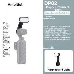 AMBITFUL | Magnetic Touch Power Supply Adjustable Color Temperature Fill Light