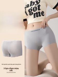 MiiOW | Quần lót nữ MiiOW 2025 mùa hè lưng giữa kháng khuẩn cotton nguyên chất chống ánh sáng quần ngắn hai trong một