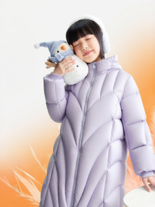 Annil | Áo Khoác Dài Hooded Chống Nắng Chống Thấm Chống Lạnh Cho Bé Gái