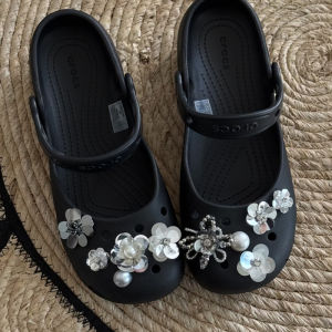 New 1Set Random Style Cartoon Flower Candy Shoe Decorations Cute Shoe Charms Clog Accessories