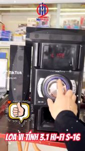 Loa Máy Tính Bluetooth Để Bàn 3.1 HI-FI S-16 Đèn Led Loa Bass Vi Tính Laptop Pc Nghe Nhạc Công Suất Lớn-H2Pro Audio