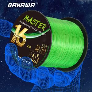 BAKAWA X16 Strand 500M Fishing Line drag 26-70LB For fishing equipment carp fishing accessories goods Multifilament fishing line