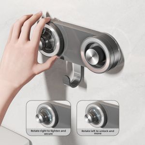 MENGZHICAI | Magnetic Wall-Mounted Hair Dryer Shelf