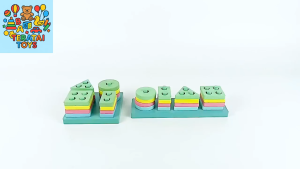 TERATAITOYS - MAINAN EDUKASI PUZZLE GEOMETRI MENGENAL BENTUK DAN WARNA MACARON COLOR SHAPE SET PUZZLE 3D MAINAN BALOK SUSUN MAINAN EDUKASI SENSORY
