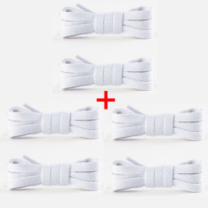 1Pair/3Pair 0.8cm Wide Flat Solid-Color Shoelaces High-Quality Shoelaces for Sneakers and Canvas Shoes 19 color options