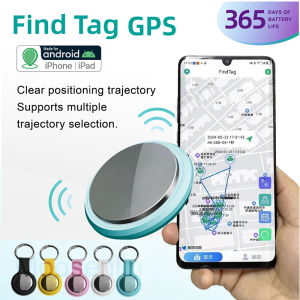 Smart AirTag Bluetooth GPS Tracker for iPhone Android Mini Locator for Keys Wallet Pets Luggage Anti-Lost Finder Device