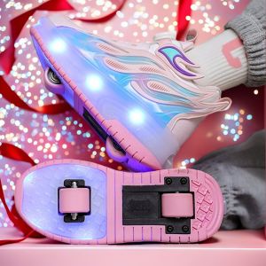 Retractable Hidden Wheels 8-Wheel Inline Skate