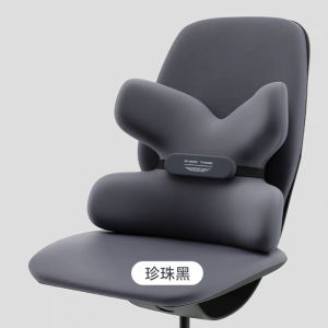 Everythink Office Car Lumbar Support Pillow Seat Cushion Back Pain Relief Ergonomic Chair Pad Long Time Sitting Aid Waist Pillow