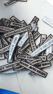 BORDIR PAPAN NAMA 10 PCS