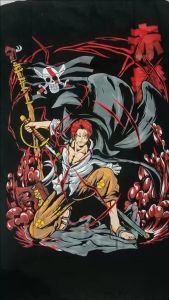 Shanks The Red Hair One Piece Film RED Akagami no Shanks Red Hair Pirates Yonko Anime Kaos Clowor T-shirt