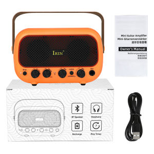 IRIN Audio Electric Guitar Bass Sound Amplifier 10W/5W 6.35mm Rechargeable Portable Sound Amplifier Electric Guitar Bass Parts