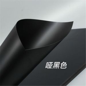 Matte Black White PVC Bright Surface Plastic Sheet PVC PET Plastic Film Plate Film Hard Thin 0.2-2mm