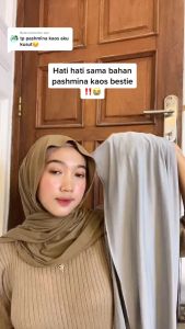 Hijab Pasmina Bahan Jersey Kaos Premium Kekinian & Terbaru