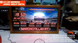 Jadwal sholat digital jam masjid musholla timer adzan iqomah JSBN-01