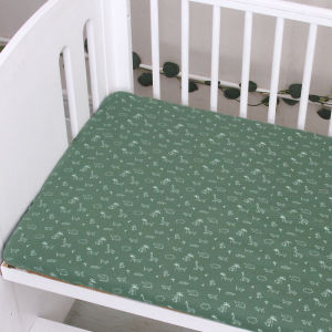 Baby Crib Fitted Sheet Kindergarten Kids Mattress Cover Childrens Spliced ​​bed Sheet Newborn Bassinet Cradle Sheets Beding
