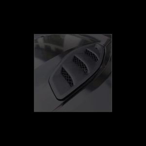Jeep Wrangler JK Rubicon Hood Vent Louvers Cover Trim ABS Phụ Kiện Tạo Kiểu Xe Ô Tô Màu Đen 2007-2017 Tự Dính 2 Bộ