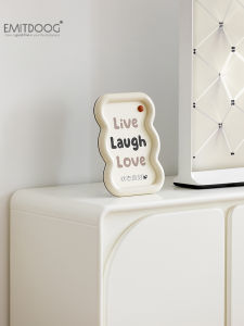 Emidoog Living Room Tabletop Atmosphere Ornaments Home High-End Entrance TV Cabinet Cream Style Decorations Wooden Handmade