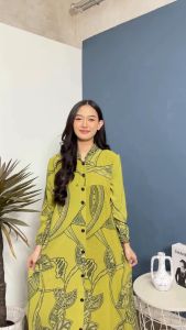 Gamis Batik Rayon Premium - Surya Teja Asli - Adem Modern Pekalongan - Terbaru 2025 GB-1-5